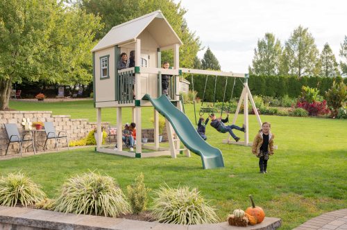 Timberline Backyard | Vinyl Swing Sets | Indiana and Ohio