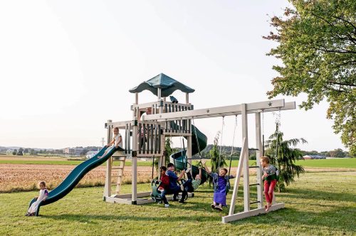 Timberline Backyard | Vinyl Swing Sets | Indiana and Ohio